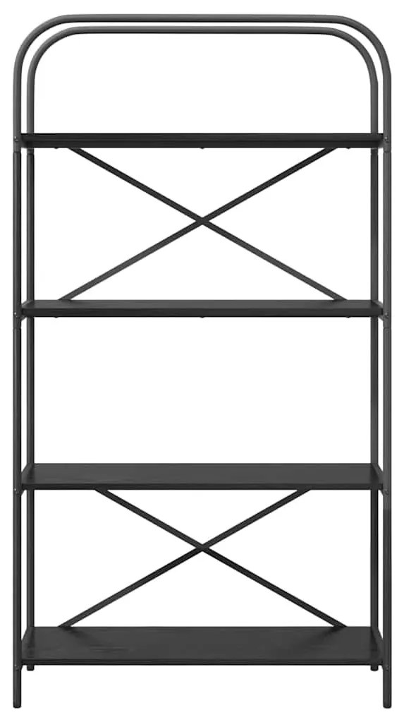 Könyvespolc Musta tammi 80 x 30 x 146 cm Faanyag