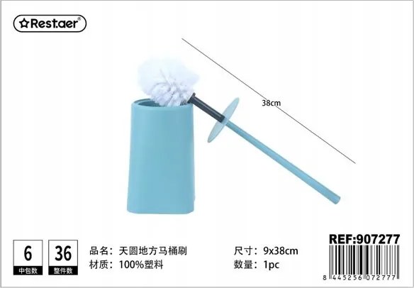 Elegáns Wc kefe Morandi kék színben