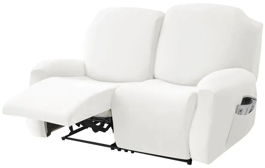 Relax Fotel Huzat (bársonyos, 2 üléses, fehér, rugalmas)