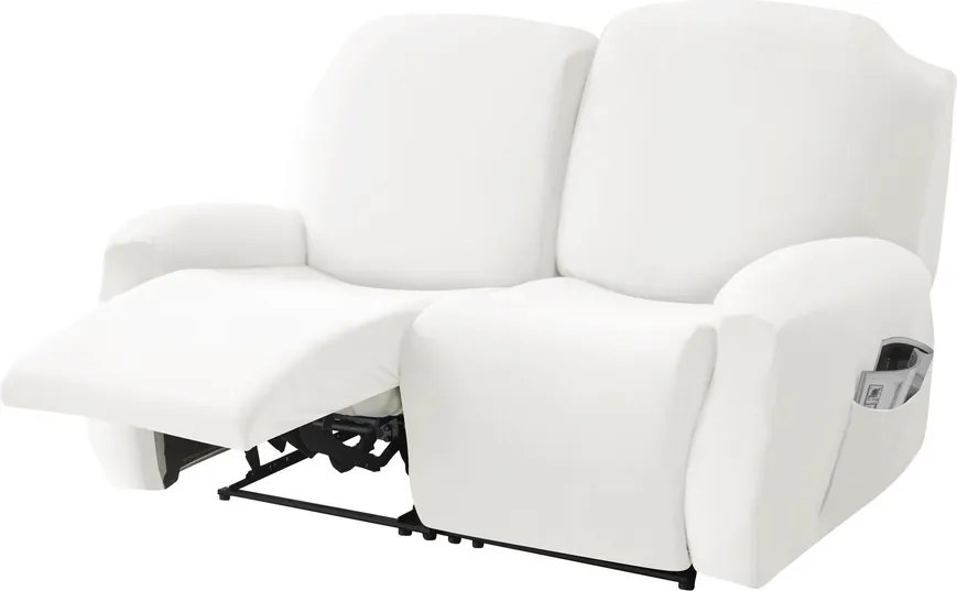 Relax Fotel Huzat (bársonyos, 2 üléses, fehér)