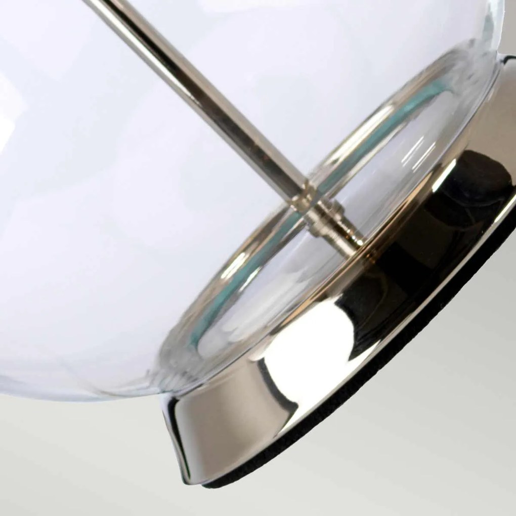 Elstead modern asztali lámpa orb nikkel elsorb-clear-pn-blk