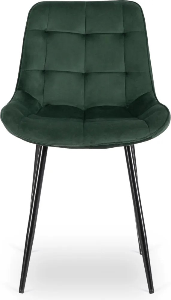 CHRIS szék zöld bársony