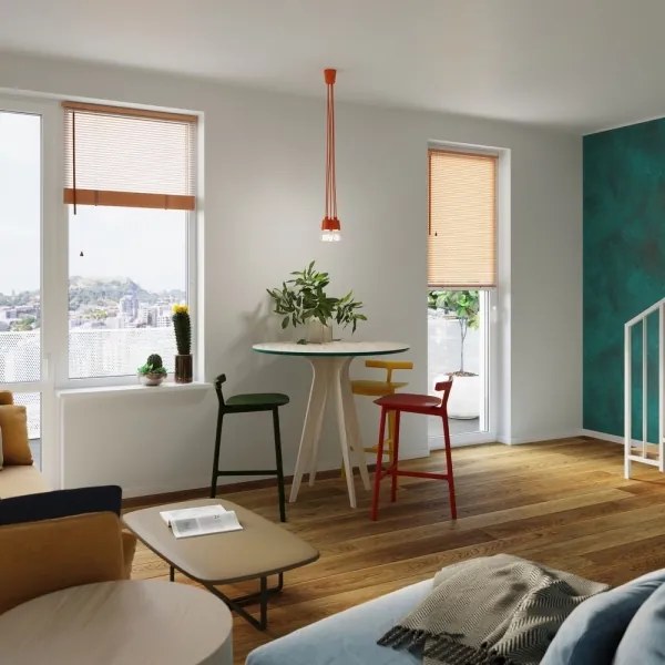 Csillár zsinóron DIEGO 3xE27/60W/230V narancssárga