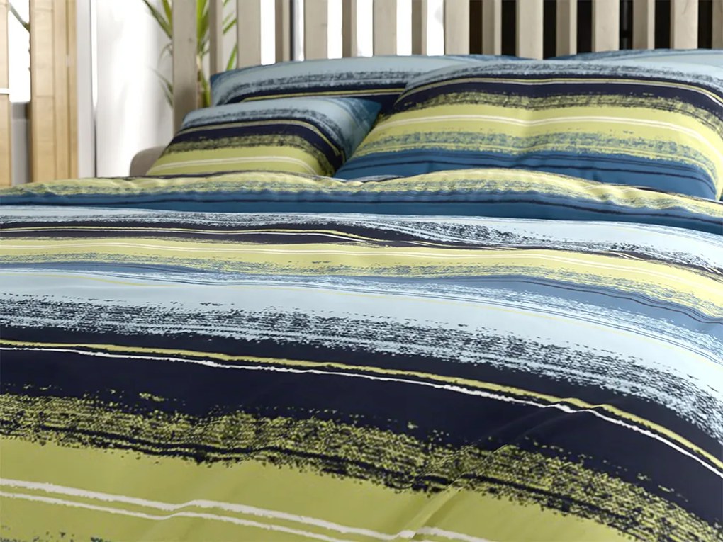 Mikroszálas ágyneműhuzat KÉK CSÍKOS kék Ágyneműhuzat mérete: 70 x 90 cm | 140 x 200 cm