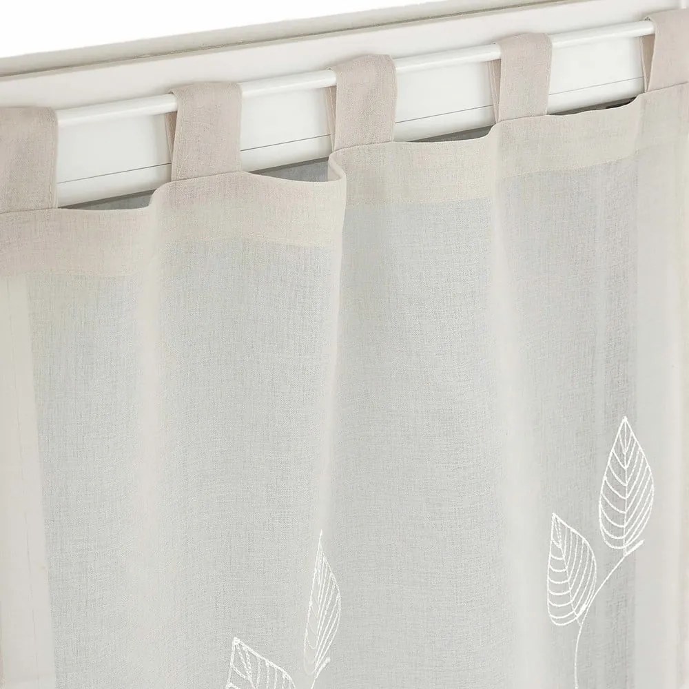 Bézs átlátszó függöny szett 2 db-os 60x90 cm Berry – douceur d'intérieur