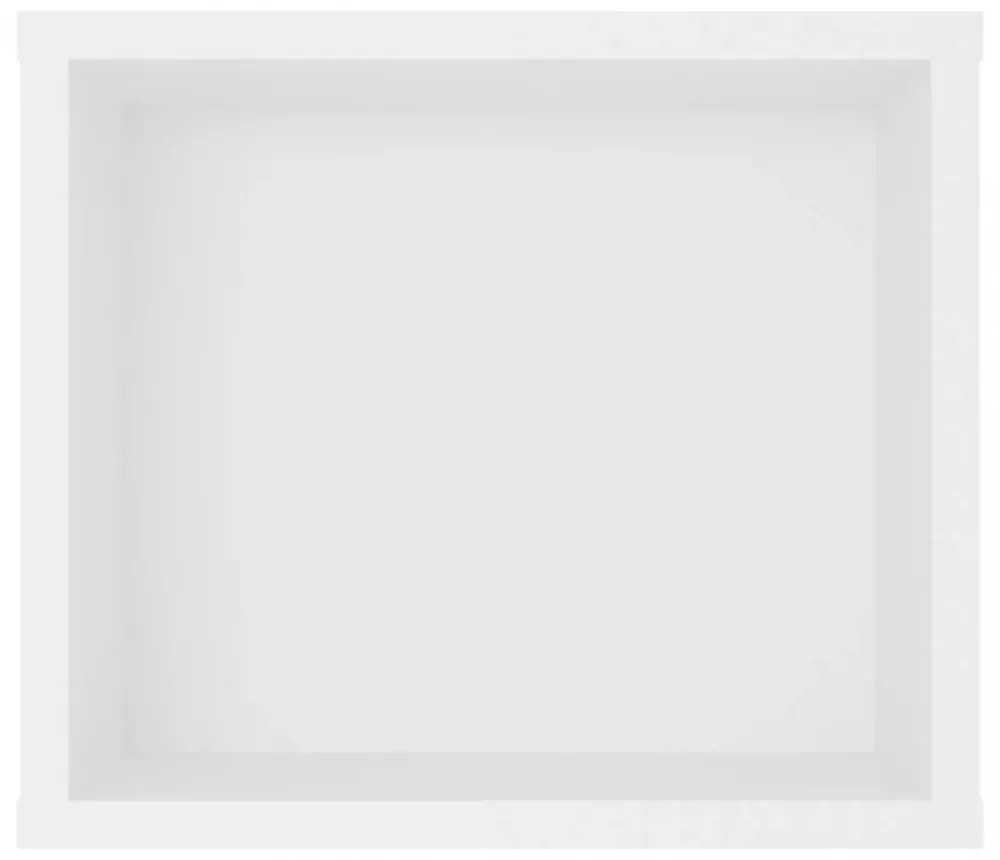 fehér szerelt fa függő TV-szekrény 100 x 30 x 26,5 cm