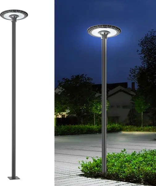 Brilagi - Fém rúd kültéri lámpaoszlophoz, 3 m, Ø 58 mm, szürke