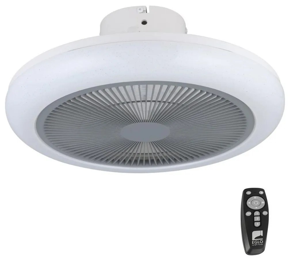 Eglo Eglo 35138 - LED Dimmelhető mennyezeti ventilátor KOSTRENA LED/25,5W/230V szürke + távirányító EG35138
