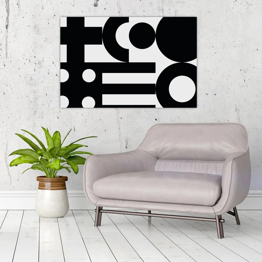 Kép - Geometriai absztrakció N⁰3 (90x60 cm)
