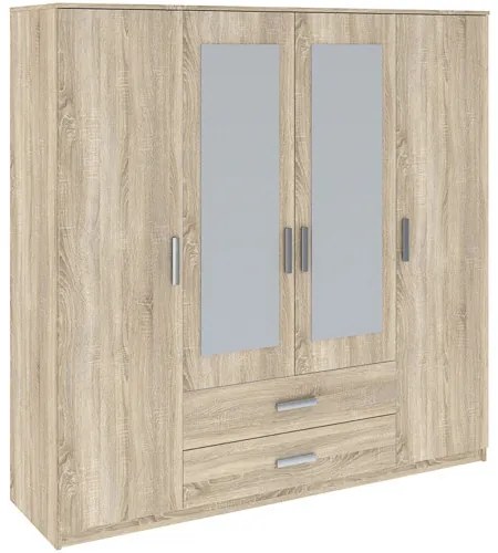 TAMINA Gardróbszekrény Sonoma Tölgy színben. 200 cm.