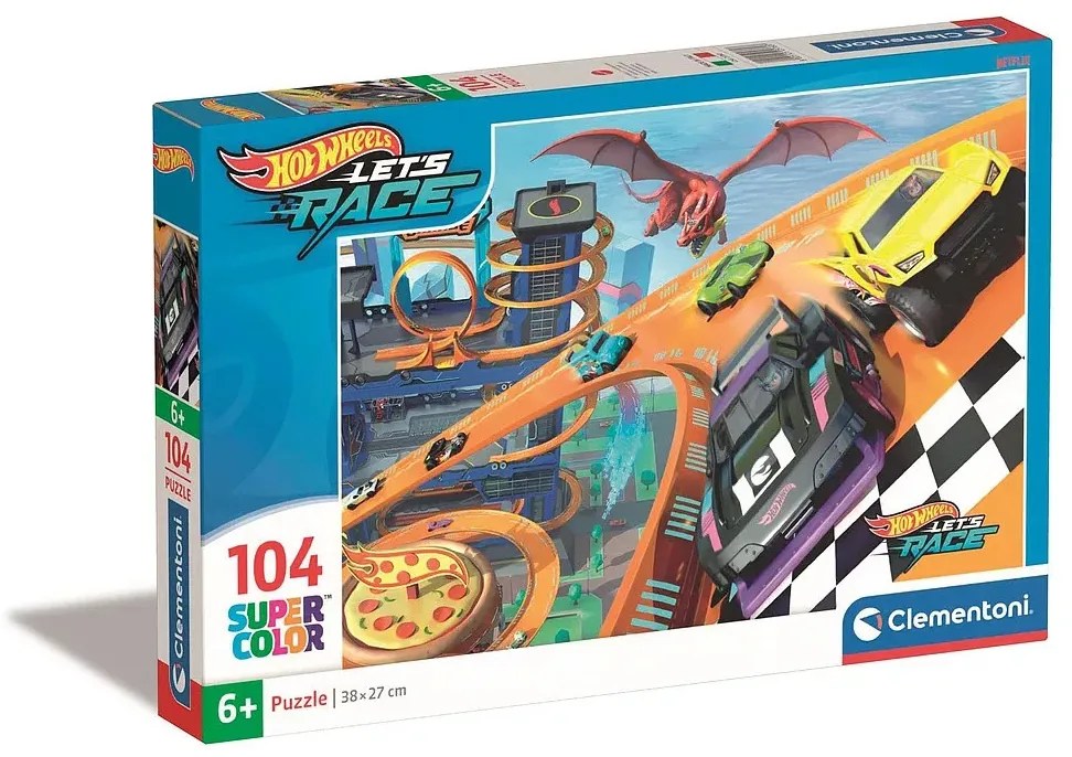 Hot Wheels Ultimate Dragon 104 db-os puzzle Clementoni