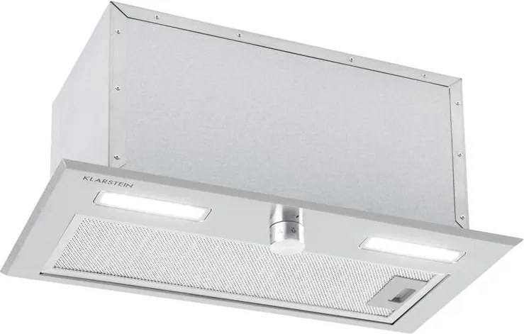 Klarstein Simplica, páraelszívó, beépített, 52 cm, 440 m³/ó, LED, nemesacél