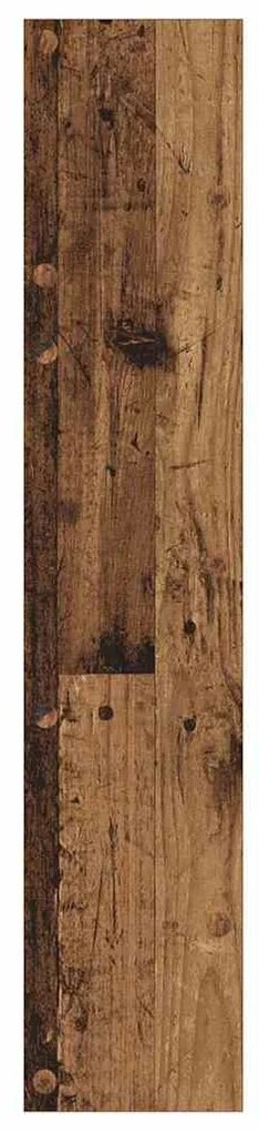 Cipőszekrény polcokkal 2 pcs Öreg fa 60 x 18 x 90 cm Faanyag