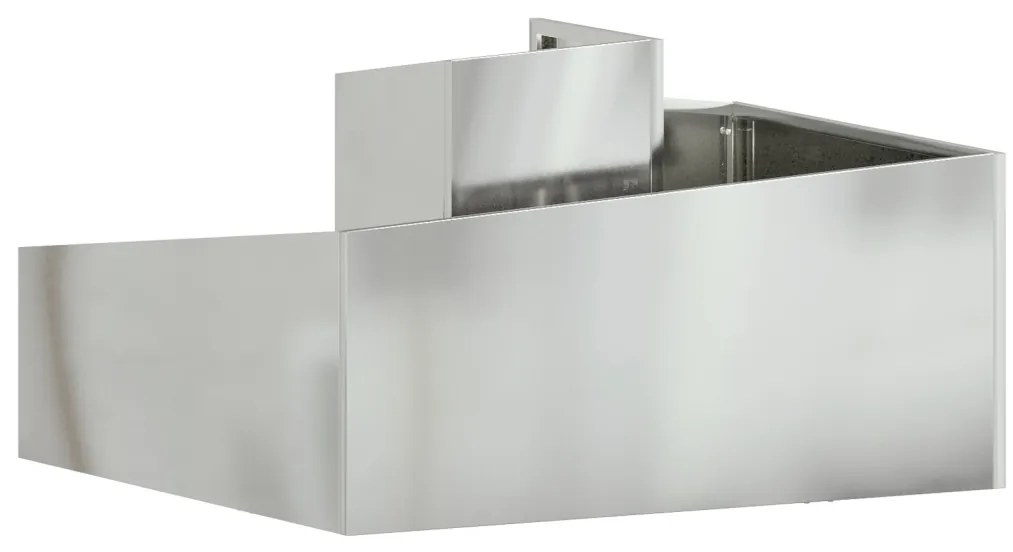 virágcserép 80x80x50 cm galvanizált acél