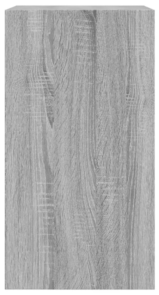 szürke sonoma színű szerelt fa cipőszekrény 60 x 34 x 63,5 cm