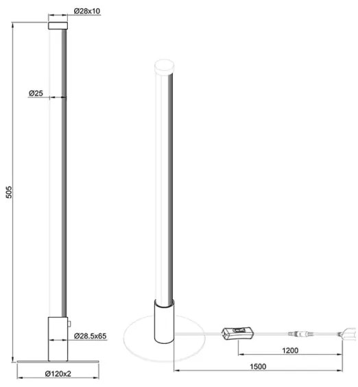 Reality - LED Dimmelhető asztali lámpa SMARAGD LED/6W/230V 3000-6000K Wi-Fi