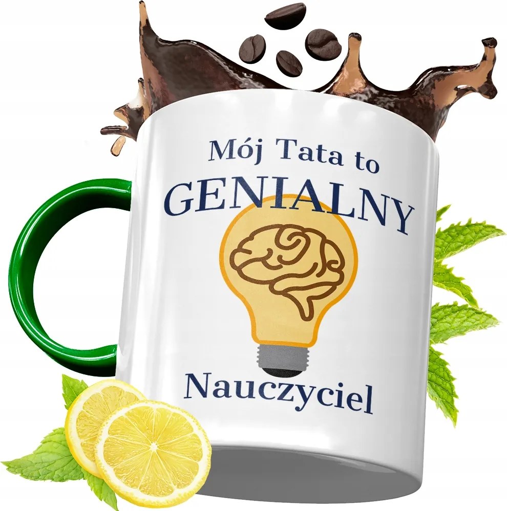 Zöld Bögre Apukának Születésnapi Ajándék fényképes nyomtatással