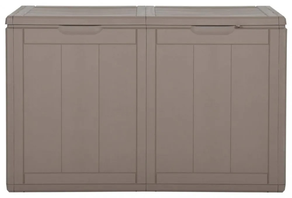 barna PP fa hatású kerti tárolóláda 180 L