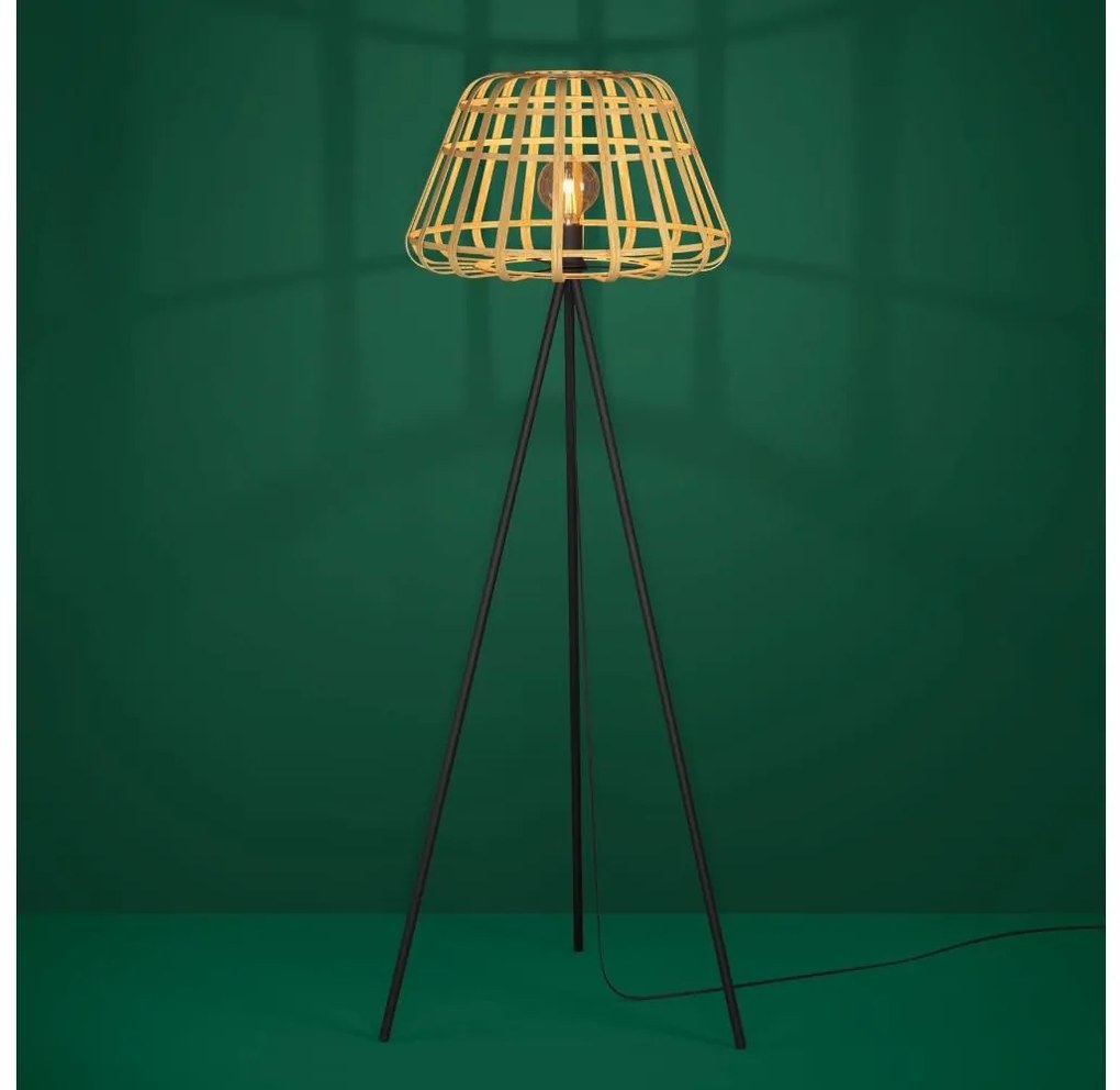 Eglo 390155 - Állólámpa MONTEZUELO 1xE27/40W/230V bambusz