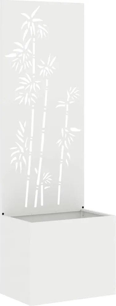 vidaXL Kertvédő vászon Fehér 50 x 140 cm Hidegen hengerelt acél