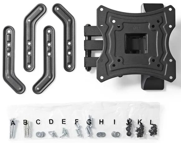 Nedis TVWM1530BK − Full Motion Fali tartó TV 23-55/3 forgópontok