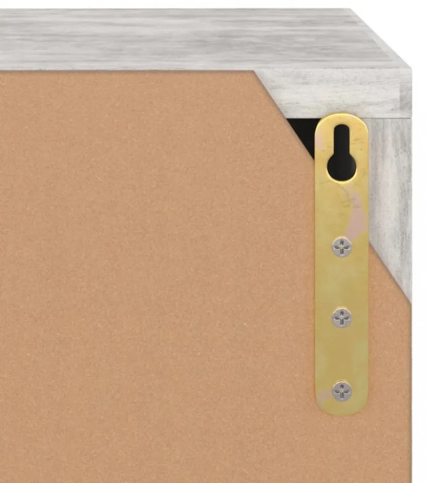 betonszürke szerelt fa TV-szekrény 88,5 x 27,5 x 30,5 cm