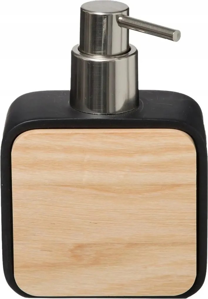 Folyékony szappan adagoló 200 ml Natureo fekete bambusz asztali tartály