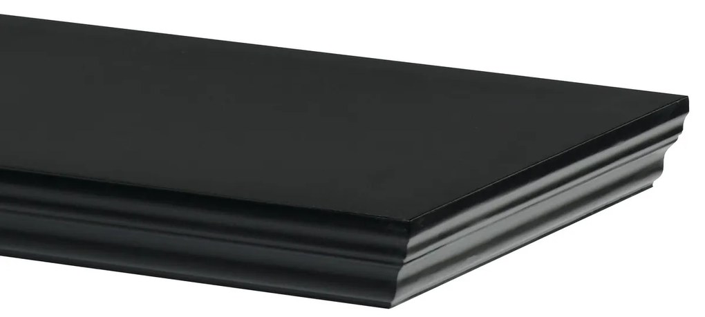 P-026 falipolc, fekete matt, 120 cm