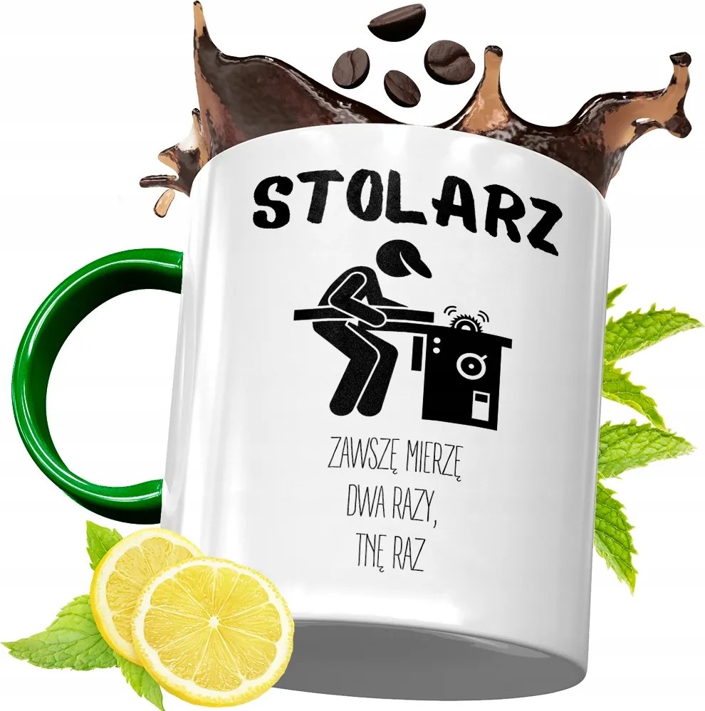 Zöld Bögre Asztalosnak Születésnapra Ajándék fényképes nyomtatással