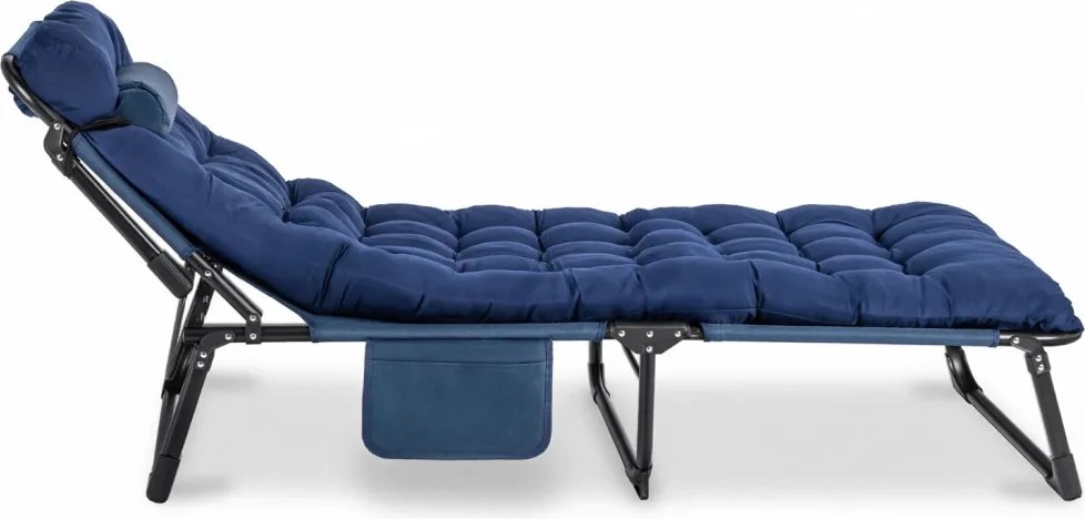 Kerti napozóágy sötétkék színben – SATURN