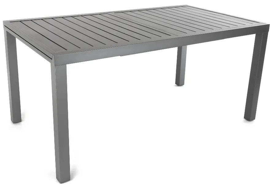 Mirolo kerti asztal, 160–240 × 89 cm, fekete