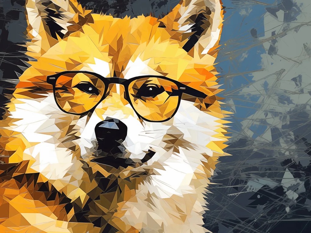 Poszter 20x15cm Intellektuális Kutya