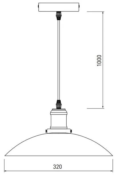 Lámpa Mennyezeti lámpatest HORIZON ,4499,AC220-240V,50/60Hz,1*E27,IP20,átmérő 32cm,egyes,fehér