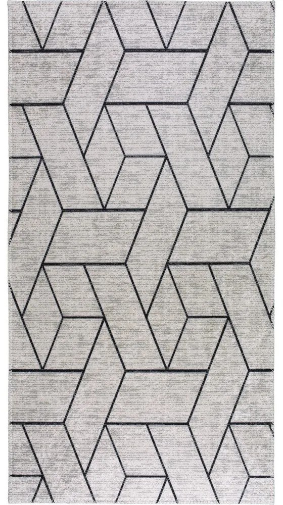 Világosszürke mosható szőnyeg 50x80 cm – Vitaus
