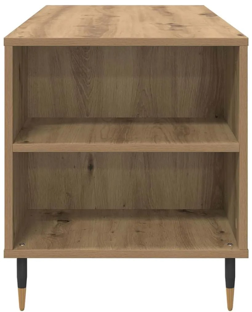 Dohányzóasztal kézműves tölgy 102 x 44.5 x 50 cm Faanyag