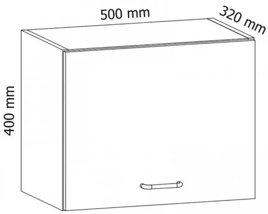 Provance G50K felső konyhai tároló szekrény Sosna Andersen N