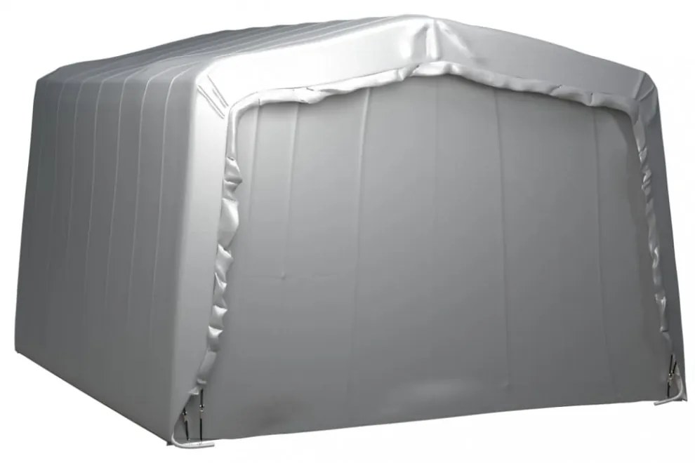 szürke acél tárolósátor 370x370 cm