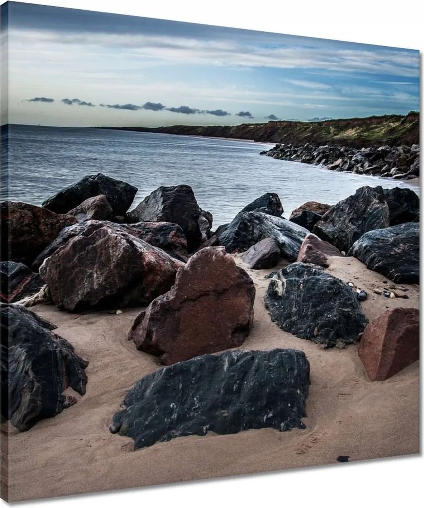 Vászonkép 50x50 Kövek a tengerparton