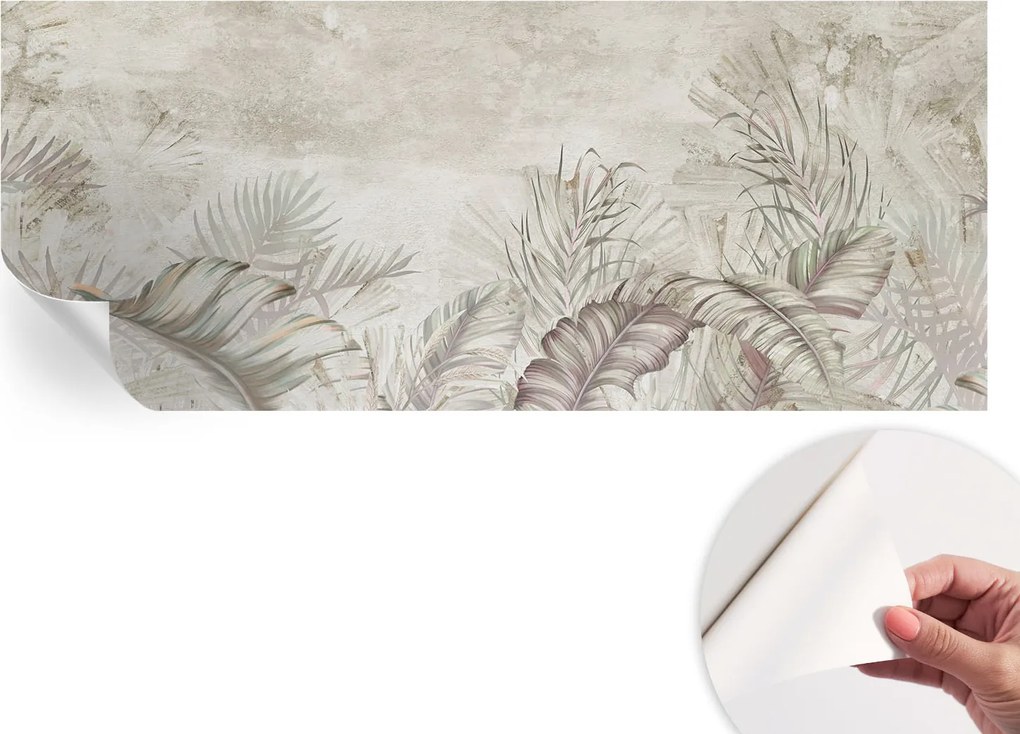 Dekoratív öntapadós fotótapéta Hálószobába Dekoratív levelek 250x104