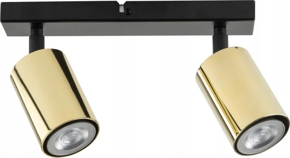 Mennyezeti spotlámpa kerek Sigma fekete, arany, sárga