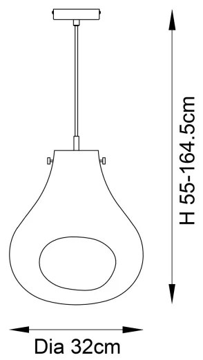 Endon 99790 - EUROPA kábeles függeszték 1xE27/10W/230V füstös barna