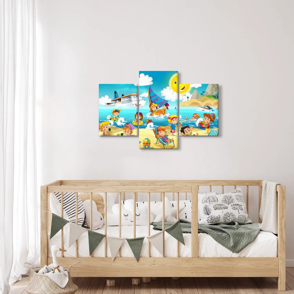 Kép - Egy nap a tengerparton (90x60 cm)