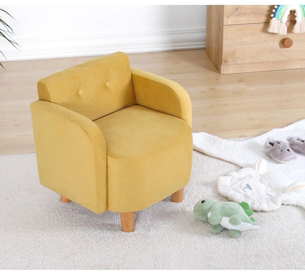 Sárga gyerek fotel Volie – Artie