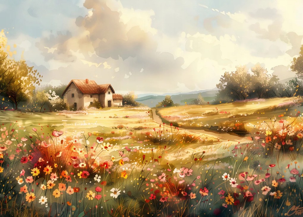 Poszter 35x25cm Szilvásváradi házikó