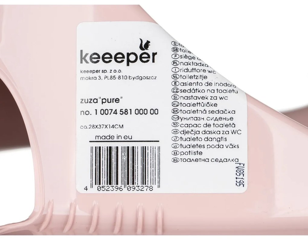 Keeper Gyermek WC-ülőke Duck, rózsaszínű
