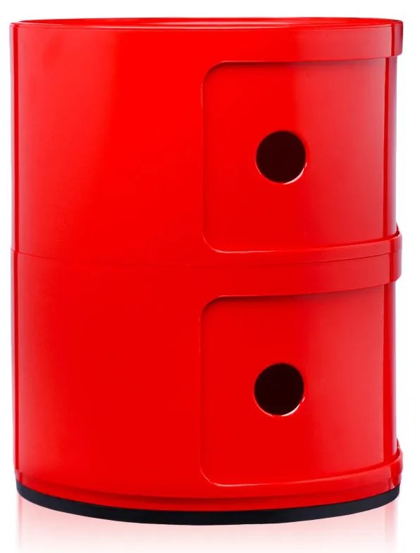 Kartell Componibili 4966 tárolóasztal, 2 tároló rész, több színben Szín: vínová
