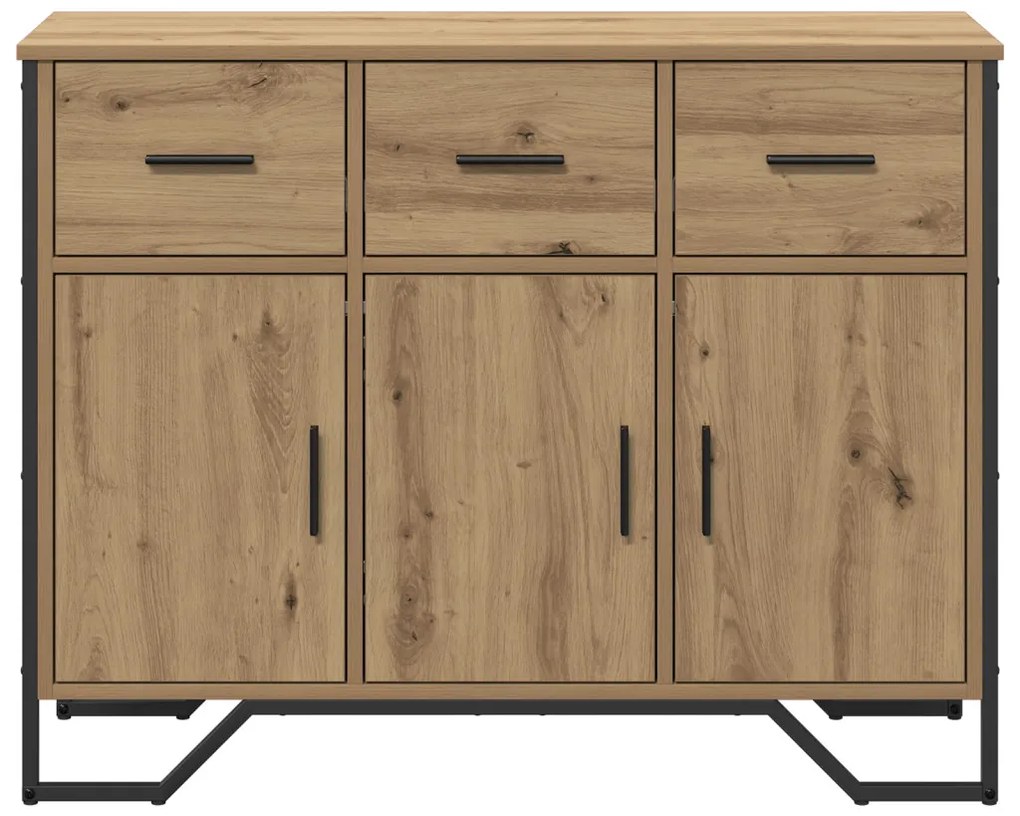 Sideboard Artisan Oak 97x32,5x74,5 cm Szerelt Fa