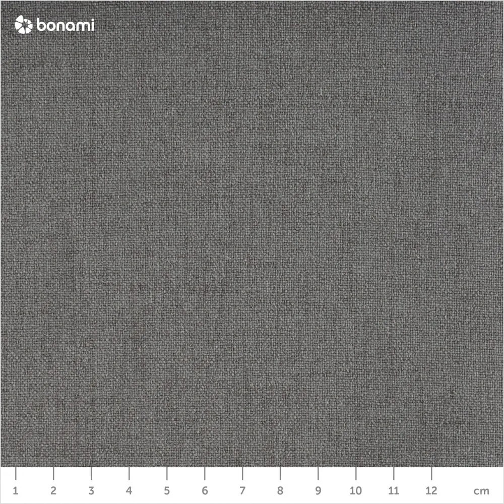 Szürke kárpitozott ágyneműtartós franciaágy ágyráccsal 160x200 cm Mattis – Meise Möbel