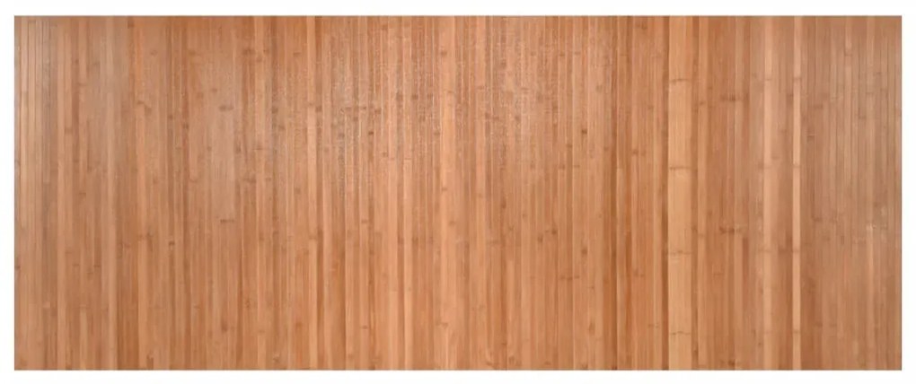 négyszögletű természetes bambusz szőnyeg 80 x 200 cm