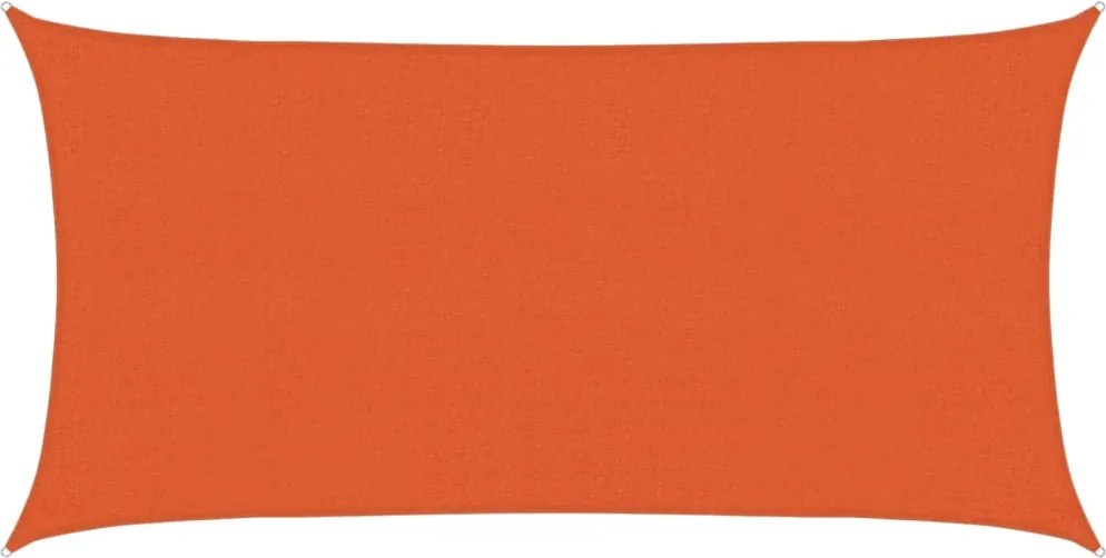 vidaXL narancssárga HDPE napvitorla 160 g/m² 2 x 3,5 m